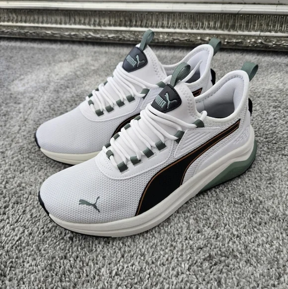 Puma Amplifier Men Size 8. Color:PUMA White-PUMA Black-Maple Syrup. New. - Picture 1 of 7
